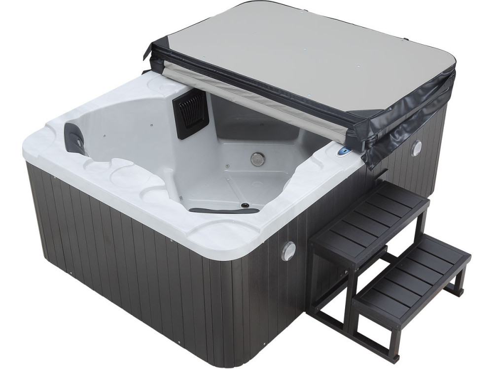 Jacuzzi spa 4 zits met led "Haïti" - Geïntegreerde bluetooth speakers - Wit