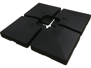 4 platen op ballast voor grote offset paraplu 4x3