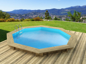 Houten zwembad "Verona" - 510 x 120 cm
