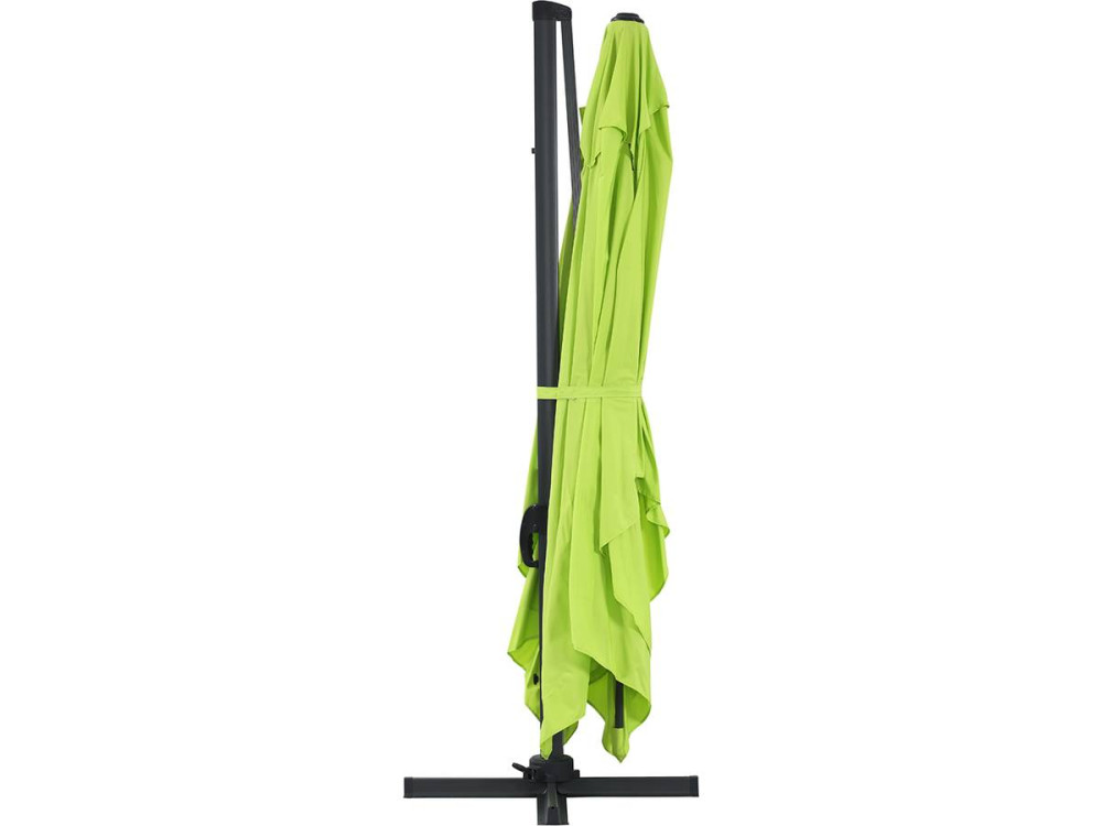 Gedeporteerde tuinparaplu Alu "Sun 4" - Rechthoek - 3 x 4 m - Groen + stofkap