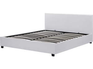 Tweepersoonsbed met opbergruimte "Carla" - 160 x 200 cm - Wit