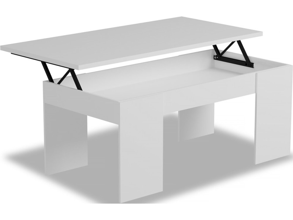Salontafel "Diana" - 102 x 50 x 43 cm - Wit