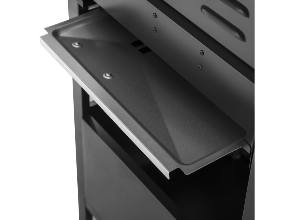 Gas BBQ gasbarbecue barbecue "Feria 4" - 4 branders waarvan 1 zijbrander - 11.5 kW - Zwart