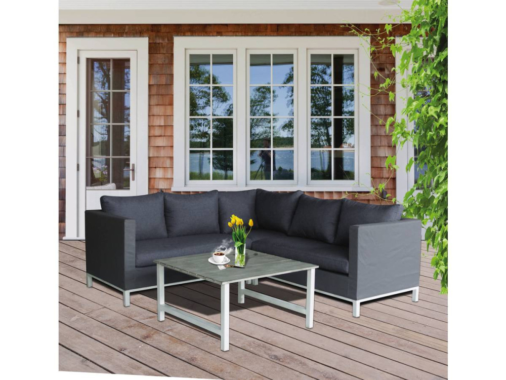 Tuinset aluminium "Turin" - Phoenix - Grijs