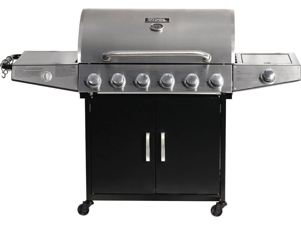 Barbecuegas "Party 6" - 7 branders waarvan 1 zijkant - 20,9 kW