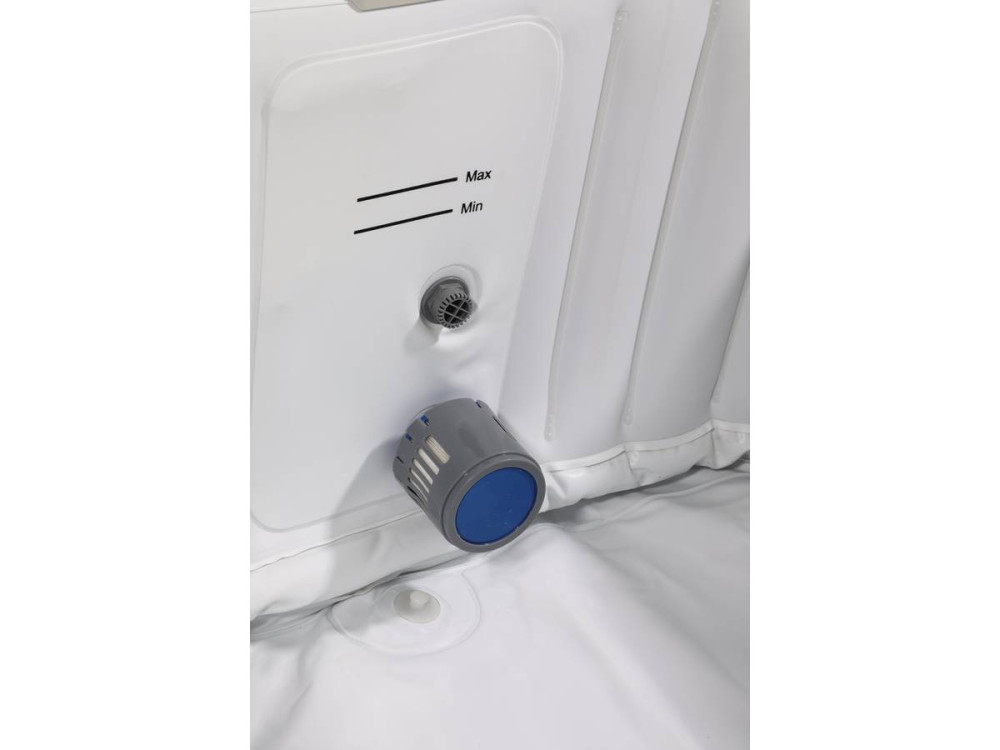 Opblaasbare jacuzzi spa vierkant pvc "Monac"  - 4 zits - Crème / Wit