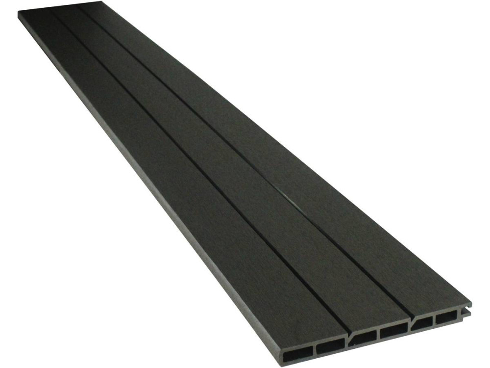 Schutting set composiet 1,6 x 1,2 m - Gratis bevestigingsset - Grijs Donkergrijs