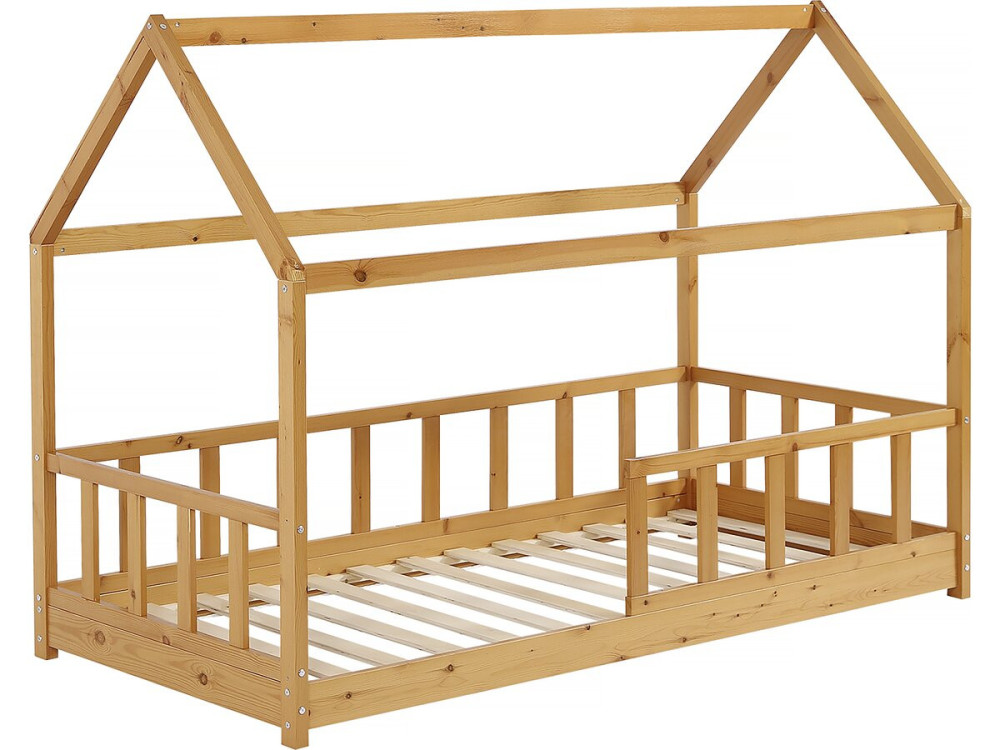 "Mila" Houten Kajuitbed voor Kinderen - 90 x 190 cm - Bruin
