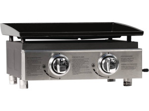 Plancha gas barbecue grill "Presto 2" - 2 branders - 5 kW - Grijs