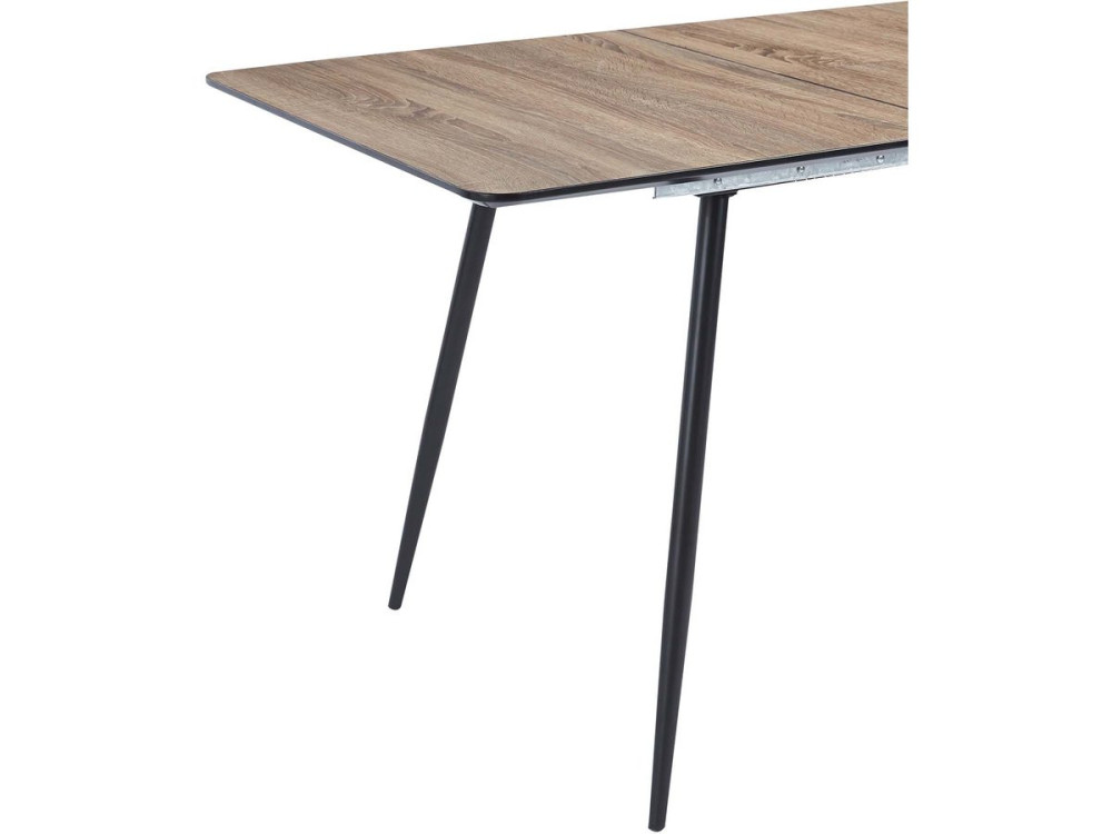 Eettafel uitschuifbaar keukentafel tafel "Ebele" - 120/160 x 80 x 76 cm - Eiken