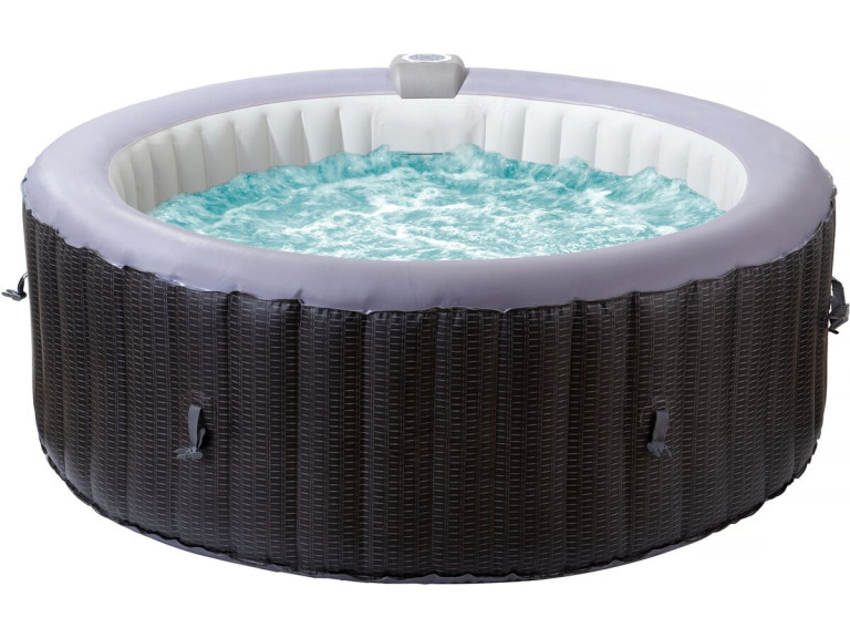 Opblaasbare PVC spa "Malaga" - 4 plaatsen - Grijs