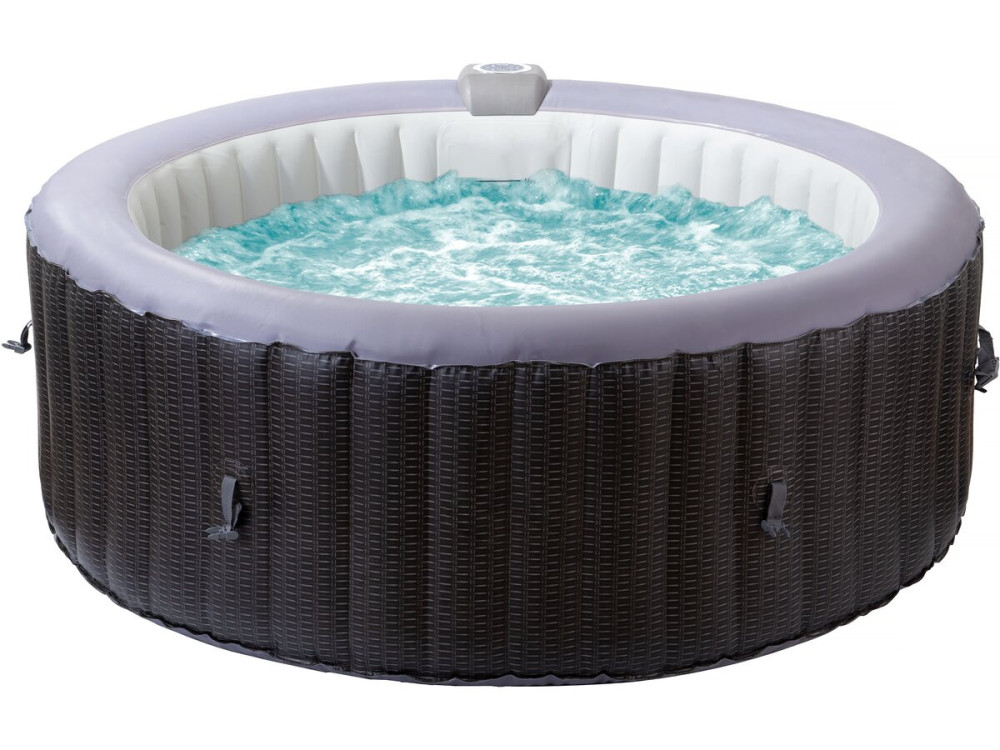Opblaasbare PVC spa "Malaga" - 4 plaatsen - Grijs