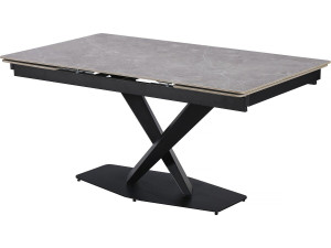 Uitschuifbare keramische eettafel voor 6 tot 10 personen "Silence" - Marmergrijs