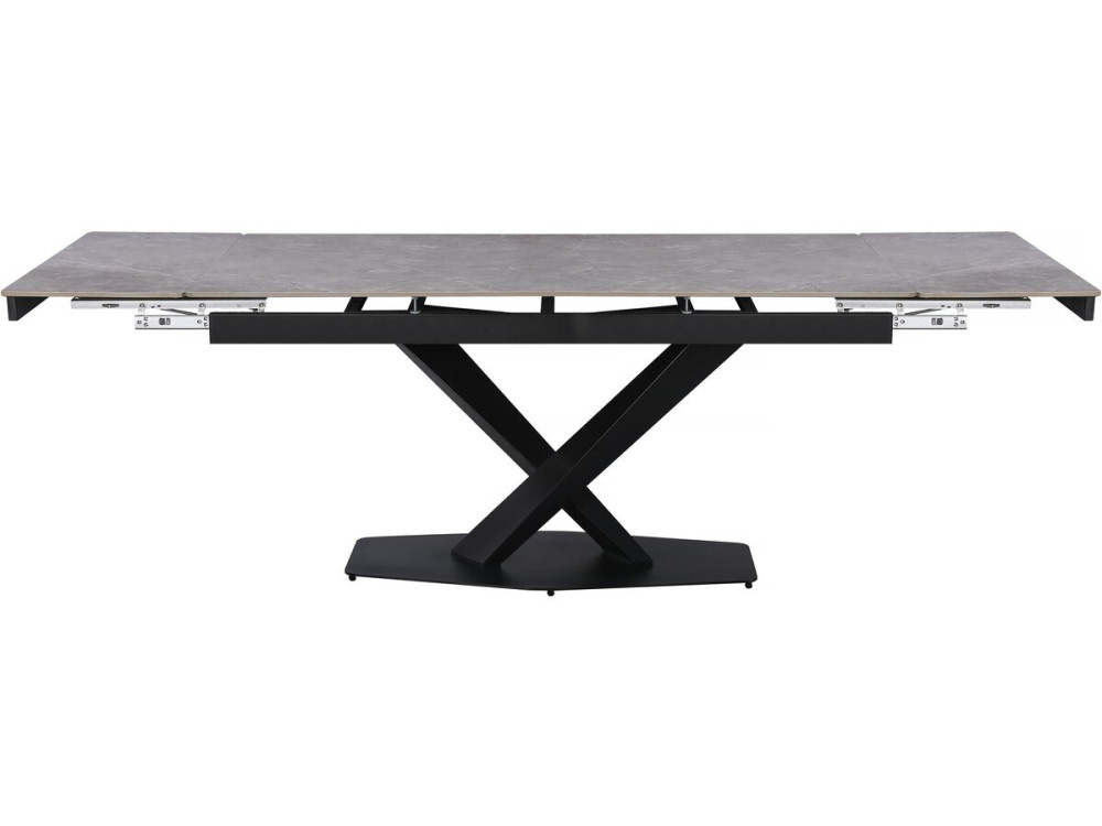 Uitschuifbare keramische eettafel voor 6 tot 10 personen "Silence" - Marmergrijs