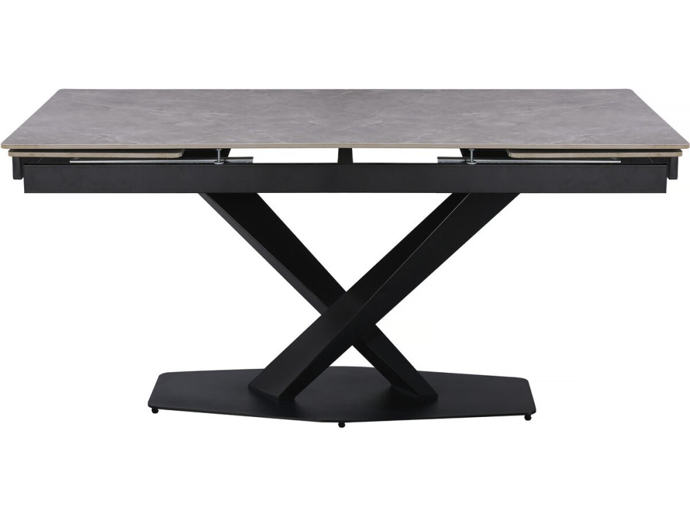 Uitschuifbare keramische eettafel voor 6 tot 10 personen "Silence" - Marmergrijs