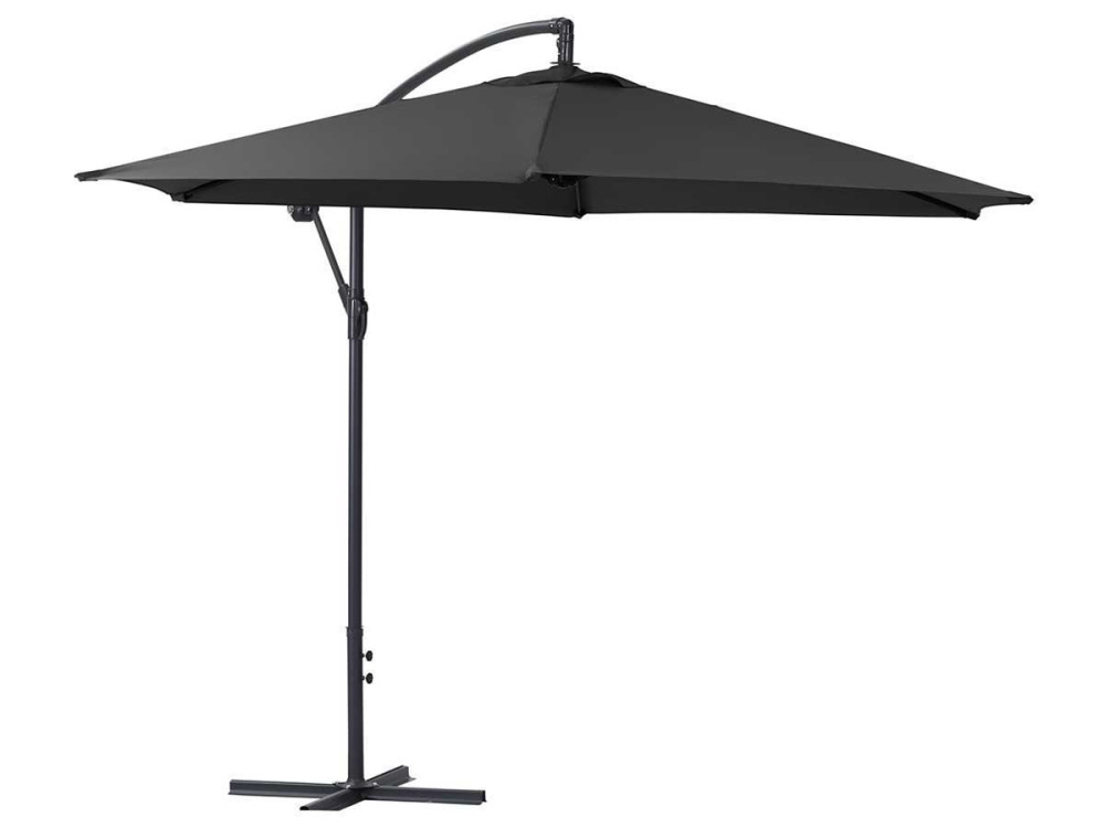 Parasol vrijhangend tuin zweefparasol "Ilios" - Zwart