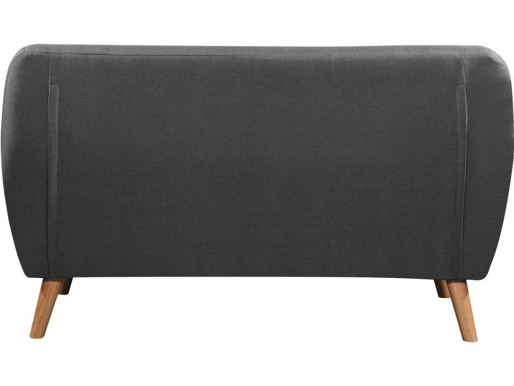 Bank meubel stof bankstel "Cody" - 145 x 77 x 84 cm - 2 zits - Grijs