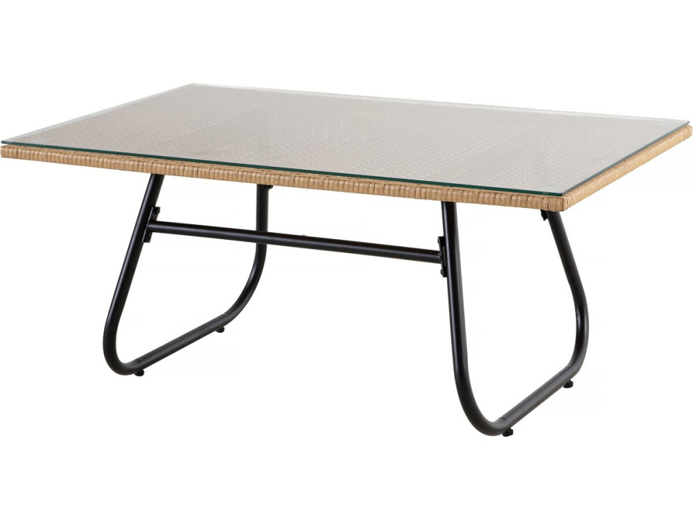 Tuinset rotan "Melo" - 4 personen - Wit / Bruin