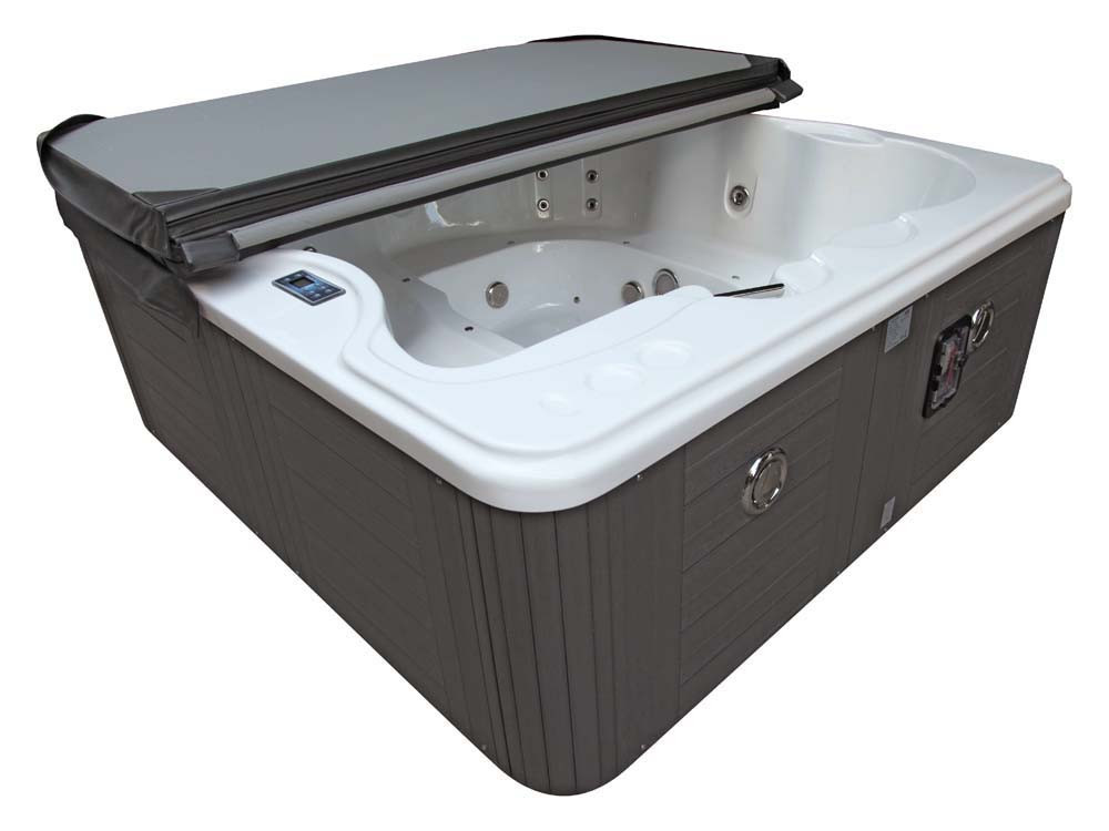 Jacuzzi 6 personen spa "Cuba" - Witte binnenkant - Balboa systeem + geïntegreerde bluetooth speakers - 220 x 210 x 80 cm