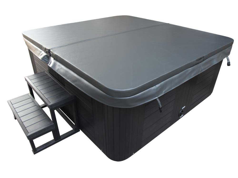 Jacuzzi 6 personen spa "Cuba" - Witte binnenkant - Balboa systeem + geïntegreerde bluetooth speakers - 220 x 210 x 80 cm