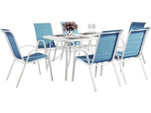 Tuinset textileen "Cordoba" - Phoenix - Blauw