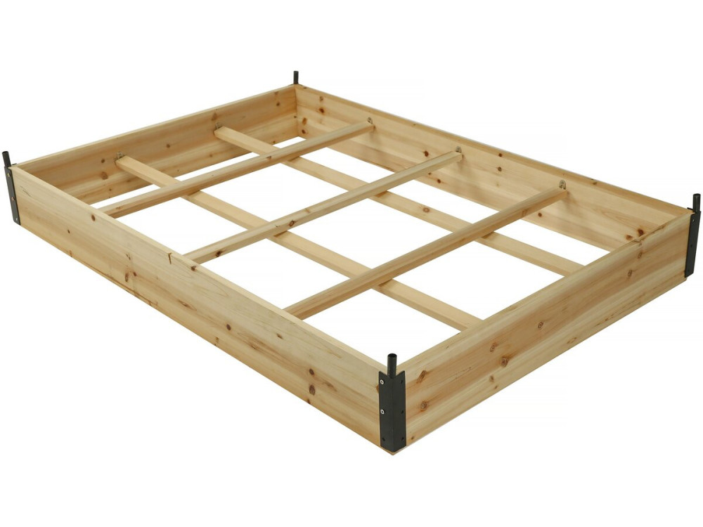Houten moestuin vierkant 116 x 81 x 67,5 cm "Muscari" - met frame kasdek