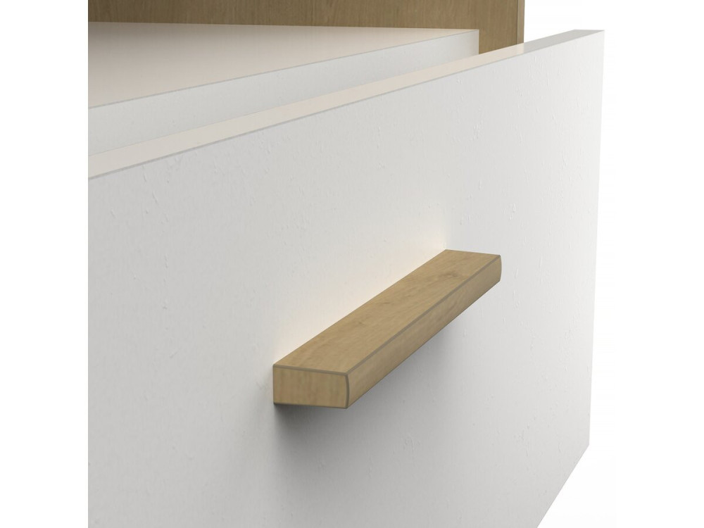 Naili" kindercommode met 2 laden en een nis - Wit
