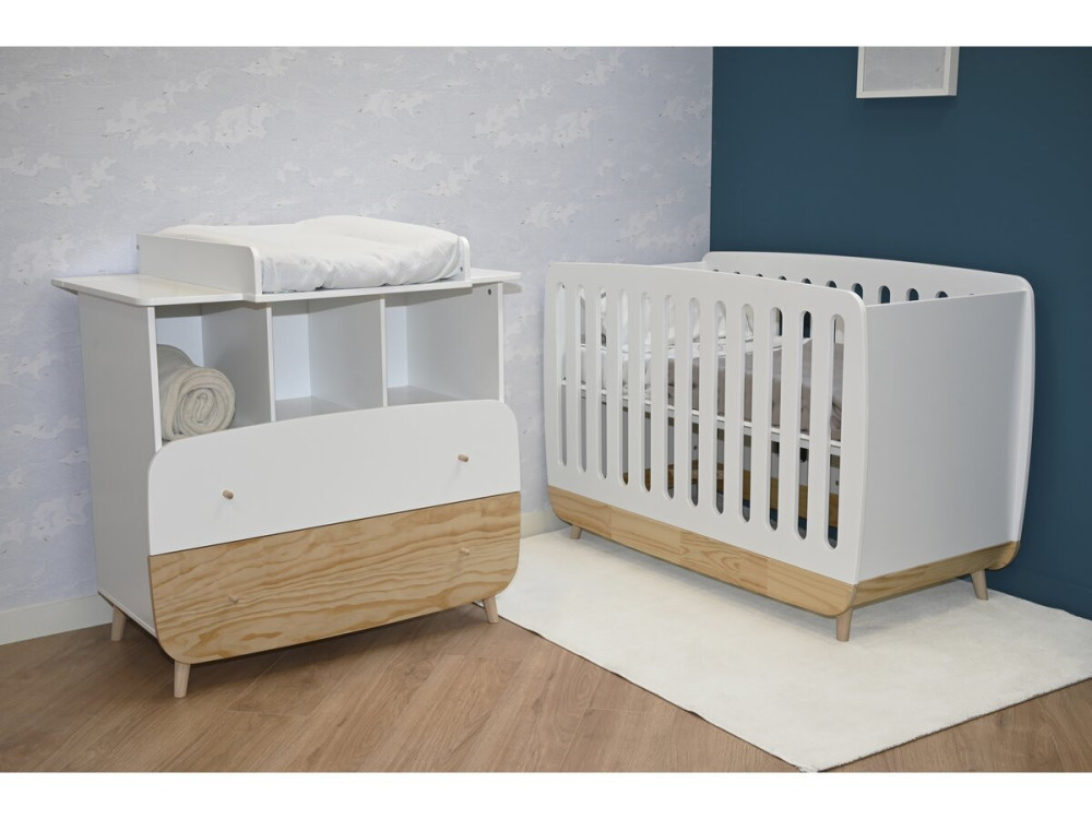 Ledikant "Firmiana" - 60 x 120 cm - Mat wit