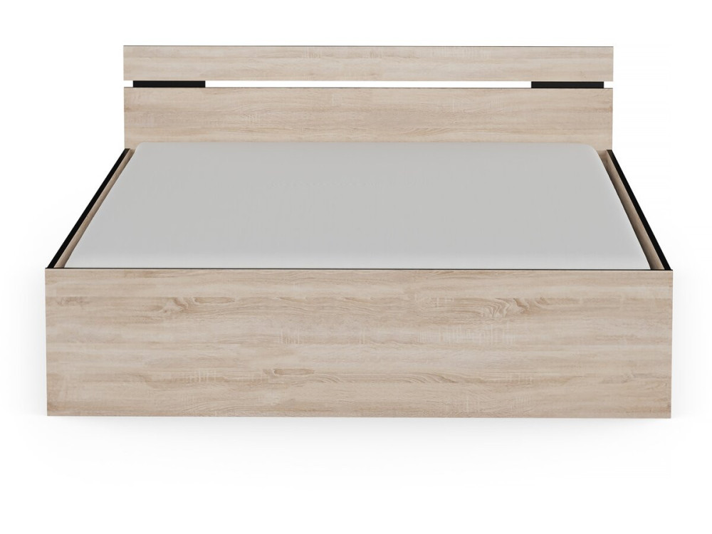 Houten tweepersoonsbed "Michigan" - 160 x 200 cm - Beige
