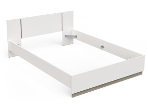 Watson Houten Tweepersoonsbed - 140 x 200 cm - Wit