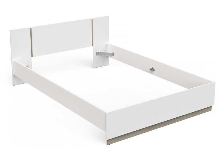 Watson Houten Tweepersoonsbed - 140 x 200 cm - Wit