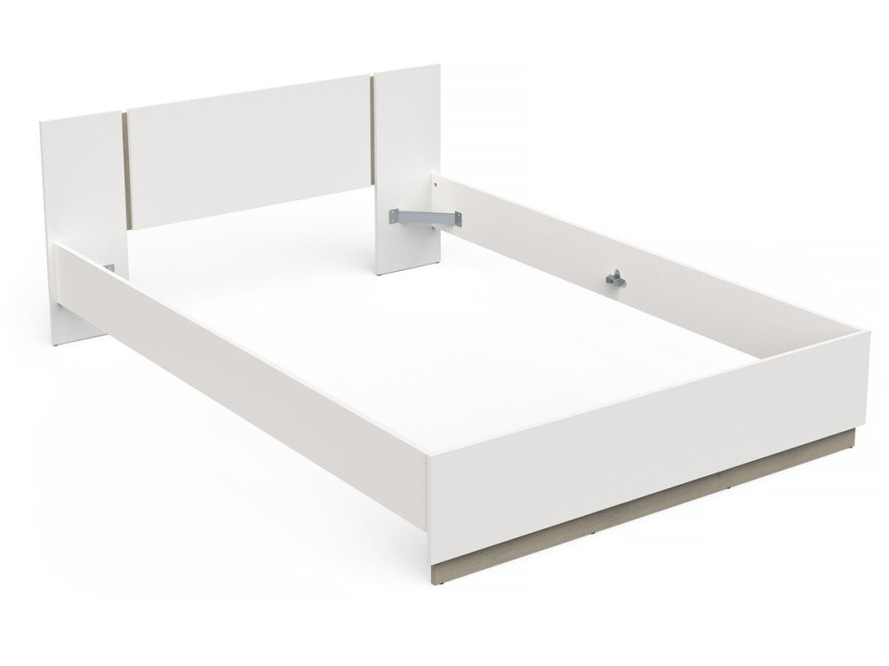 Watson Houten Tweepersoonsbed - 140 x 200 cm - Wit