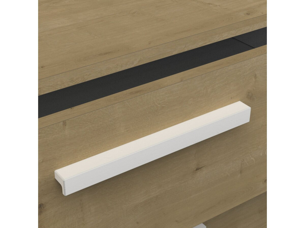 "CRAFT" ladekast - Hout - 3 lades - Bruin/Wit