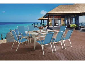 Tuinset tuinmeubel set textileen "Cordoba XL 180" - Phoenix - Blauw 2