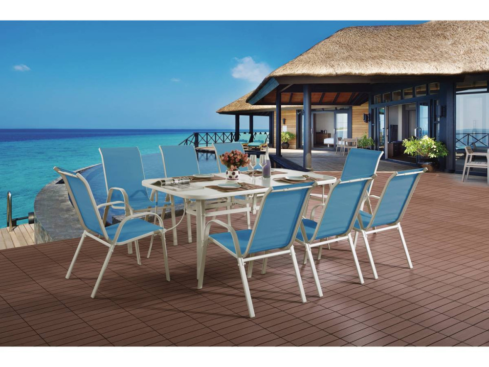 Tuinset tuinmeubel set textileen "Cordoba XL 180" - Phoenix - Blauw