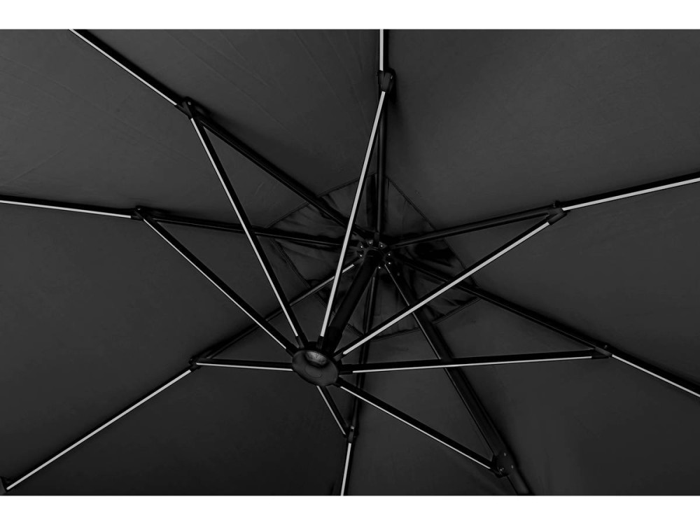 Alu "Sun 4 Luxe" LED afgevoerde tuinparasol - Rechthoek - 3 x 4 m - Ballast inbegrepen