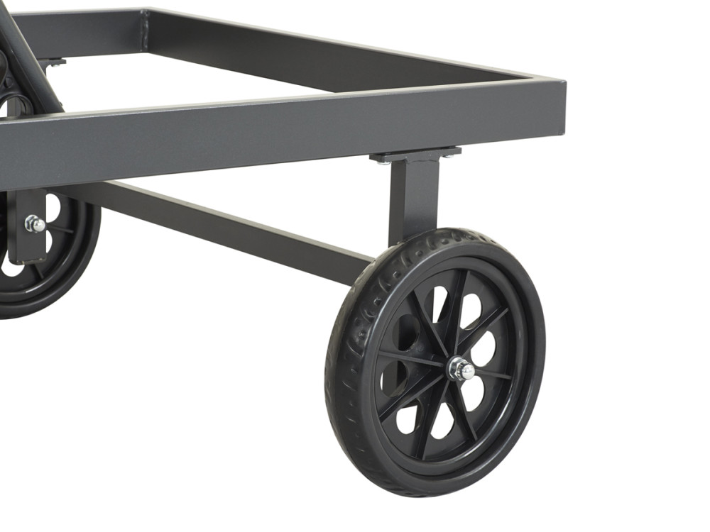 Ligbed ligstoel verstelbaar aluminium gevoerd textileen "Bella" - Phoenix - Taupe - grijs bruin