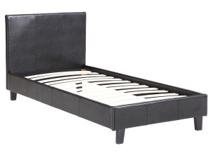 Eenpersoonsbed frame bed "Lina" - 90 x 190 cm - Zwart