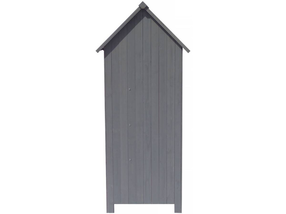 Tuinkast houten tuin berging "Cabanon" - 77 x 54,5 x 179 cm - Antraciet