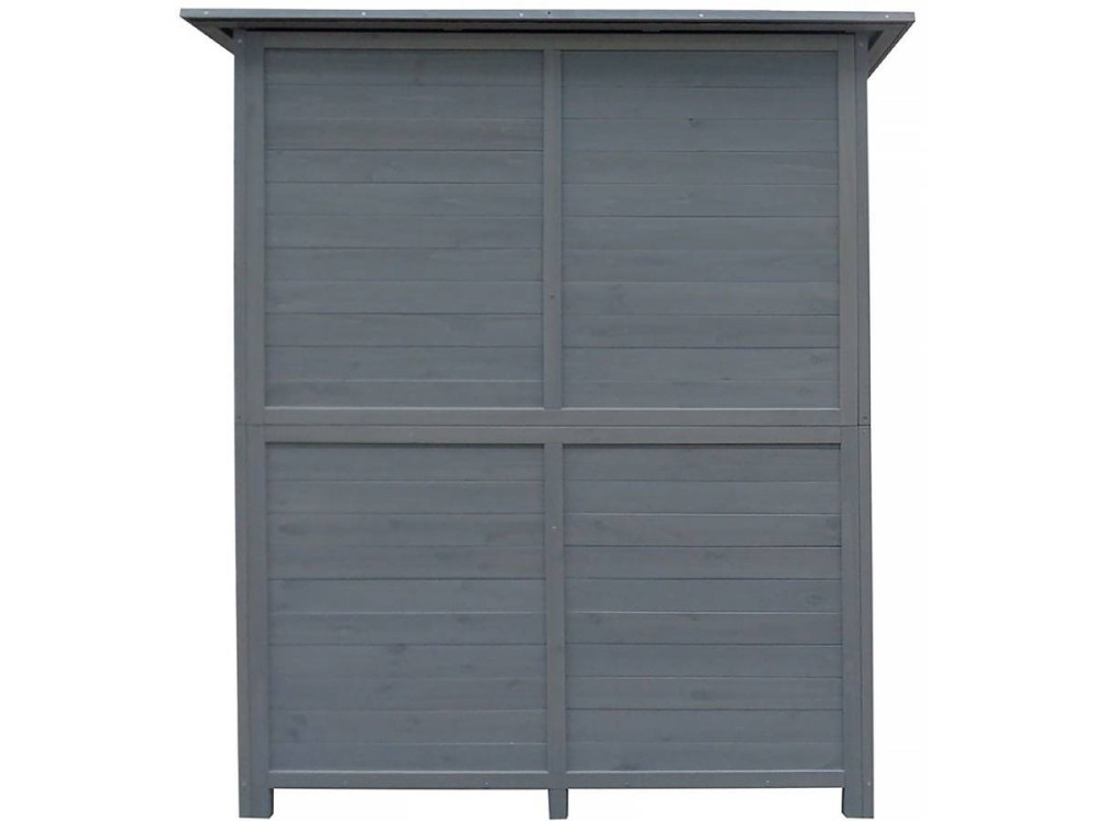 Tuinkast houten tuin berging "Espacio" - 140 x 49 x 162 cm - Antraciet