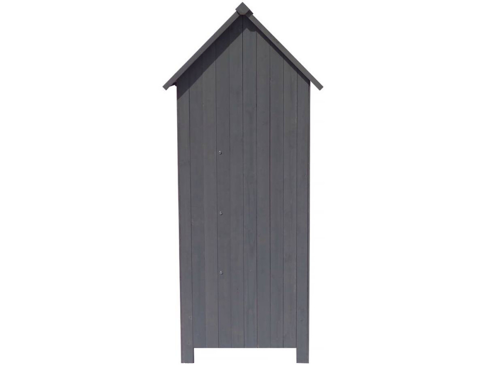 Tuinkast houten tuin berging "Cabanon" - 77 x 54,5 x 179 cm - Antraciet