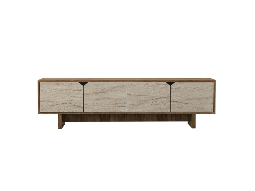 istemi" houten TV-meubel 180 x 30 x 50 cm - Notelaar