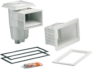 Panel Protect" 15 L skimmer - Grote opening - Wit