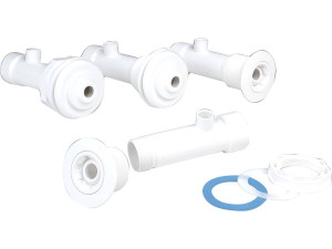 Hydromassageset voor liner zwembad - 19 cm - Wit
