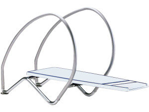 Dynamische" flexibele spoelbak met hoepels - 200 x 147,1 x 60 cm - Wit