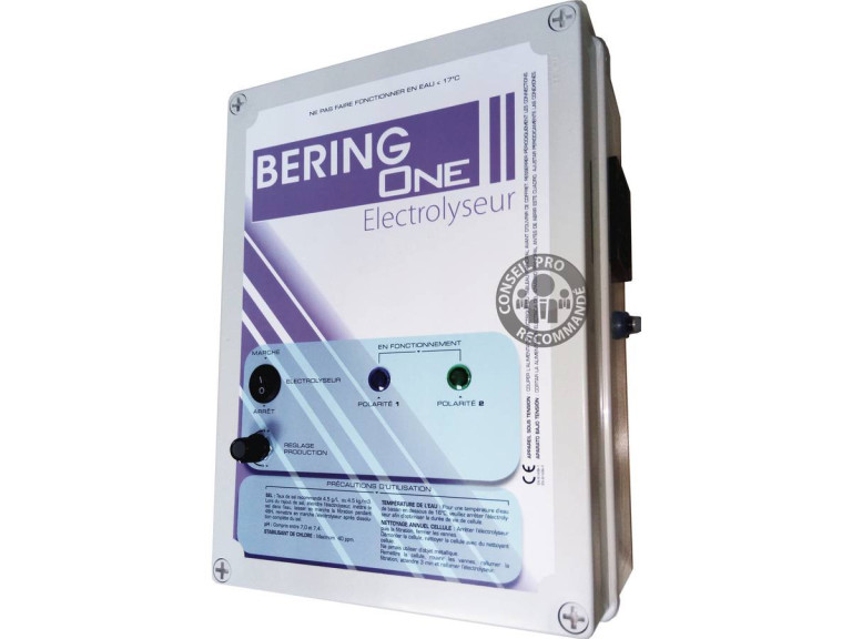 Bering One" elektromechanische zoutelektrolyser - 22,5 x 13 x 30 cm - 40 m3
