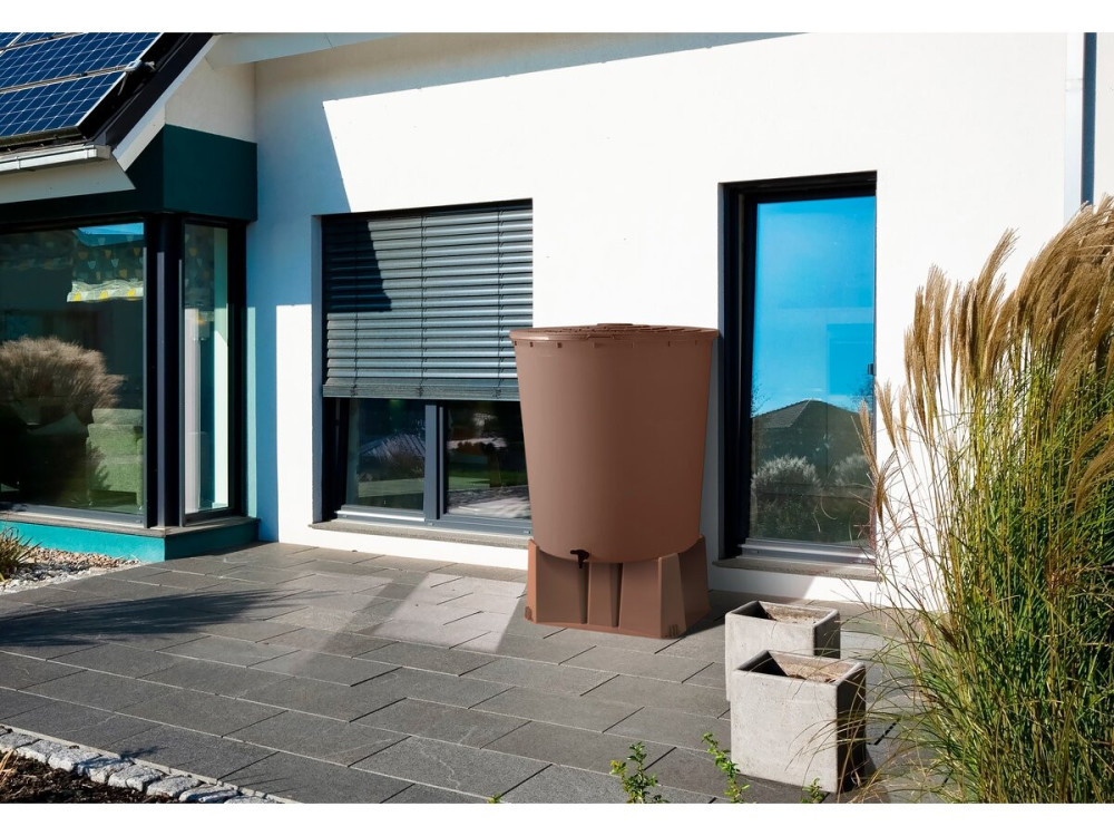 Sokkels voor watercollectoren van 200 en 350 L - 60 x 60 x 30 cm - Taupe