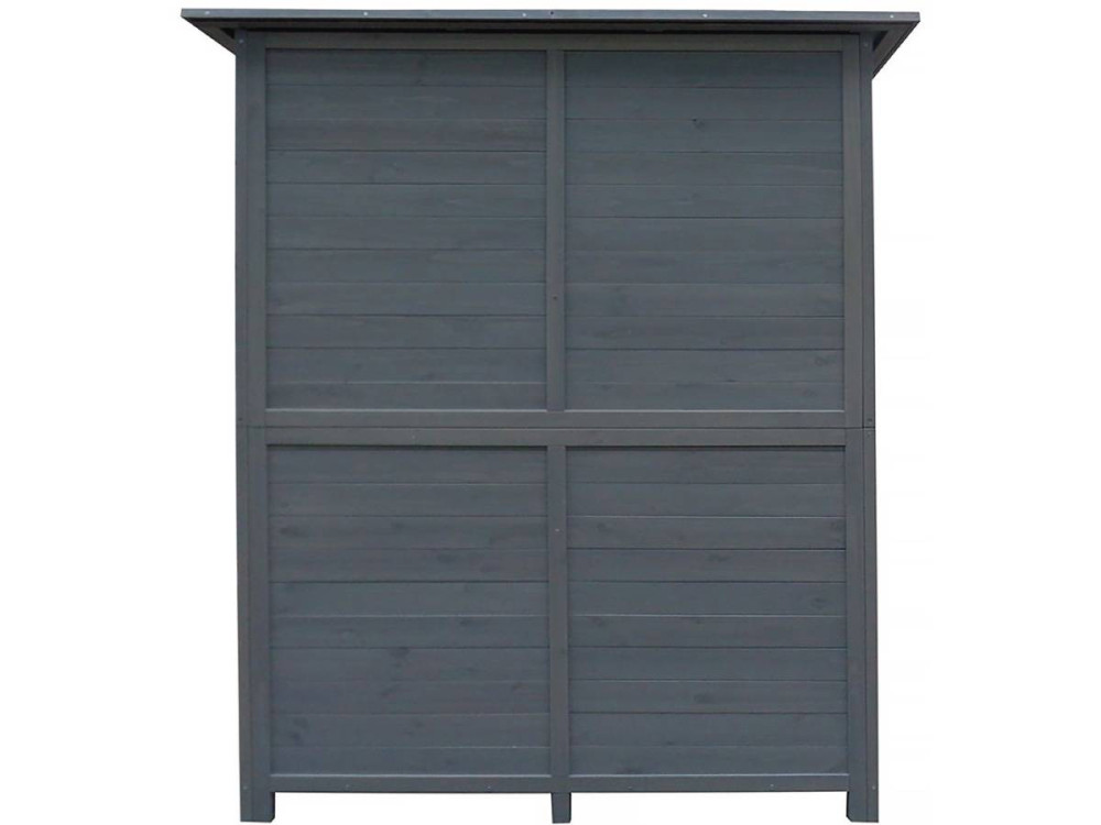 Tuinkast houten tuin berging "Espacio" - 140 x 49 x 162 cm - Antraciet