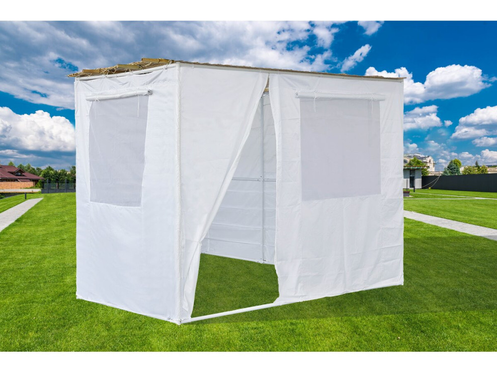 Soeka Sukkah loofhut "Nina" aanpasbaar - 3 x 2 - 1 bamboerol en 3 houten latten