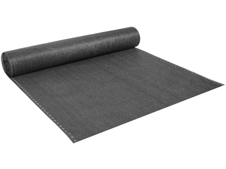 Tuinscherm privacyscherm balkondoek synthetisch "Verdo" - 2 x 10 m - 90 g/m² - Grijs